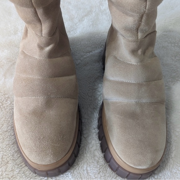 ▫️Free People Sand Suede  Faux Fur Fable Platform Boots ▫️ - Picture 7 of 14